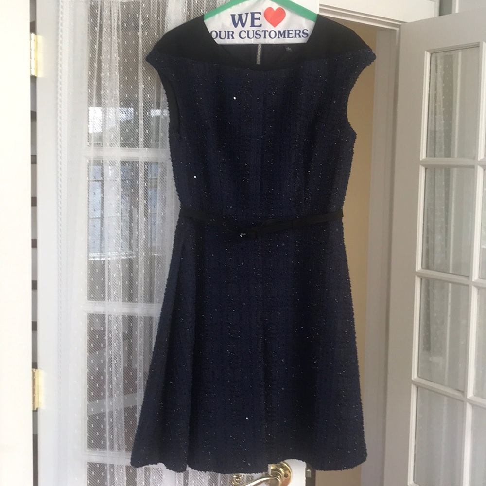 Blue/black cocktail dress